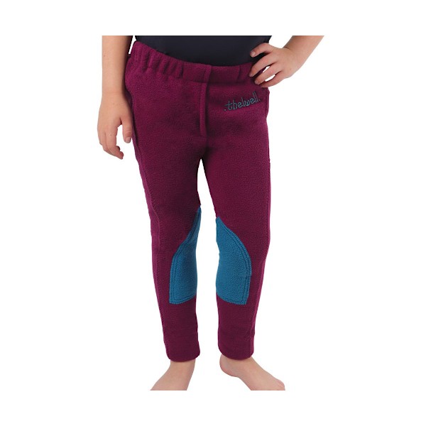 Thelwell Girls Pony Friends Fleece Jodhpurs 5-6 år Imperial Imperial Purple/Pacific Blue 5-6 Years