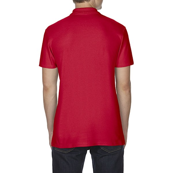 Gildan Softstyle Herr Kortärmad Dubbel Pique Poloskjorta 4XL Red 4XL