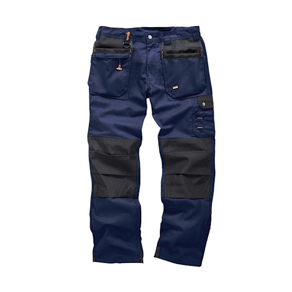 Scruffs Plus-arbetsbyxor för män, 32R, marinblå Navy 32R