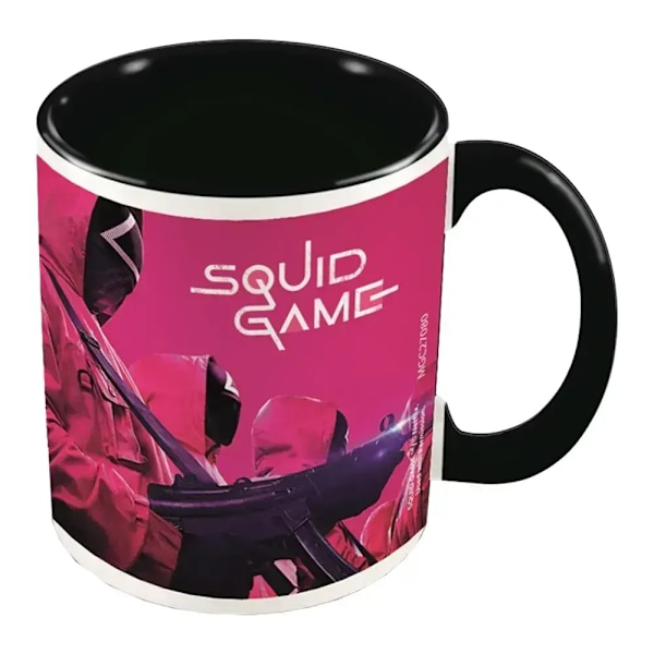 Squid Game Masked Men Inner Two Tone Mug One Size Svart/Rosa/Vit Black/Pink/White One Size
