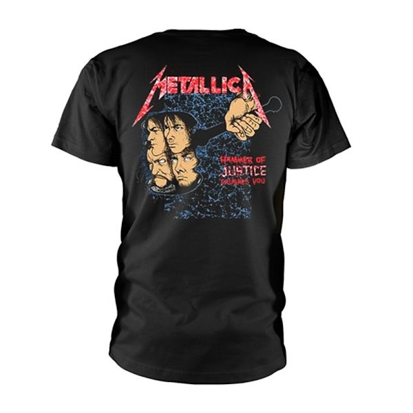Metallica Unisex Adult And Justice For All Back Print T-Shirt L Black L