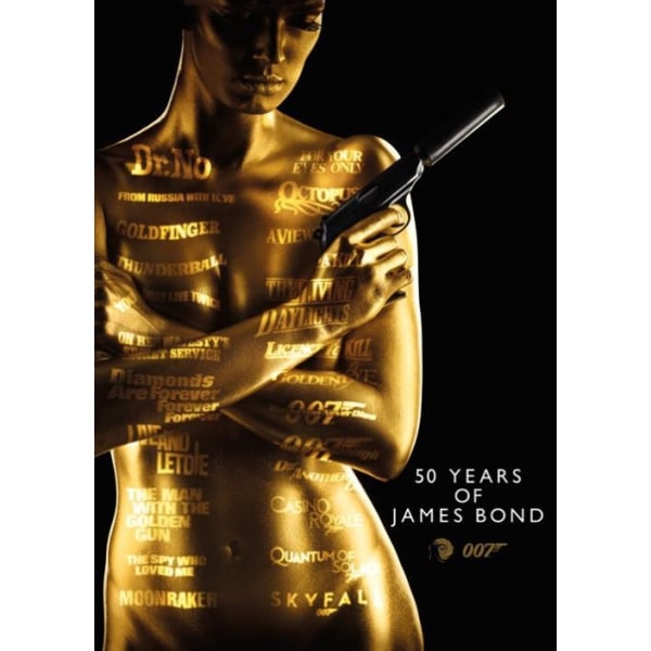 Vykort för James Bond 50-årsjubileum One size svart/guld Black/Gold One Size