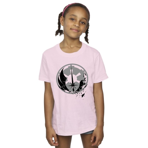 Star Wars Girls Obi-Wan Kenobi Fractured Logos Bomull T-shirt 1 Baby Pink 12-13 Years