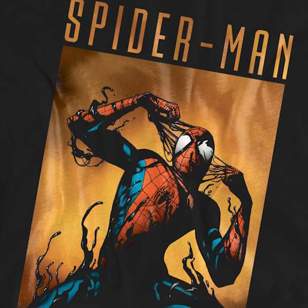 Spider-Man Unisex Vuxen Creeping Venom T-Shirt S Svart Black S
