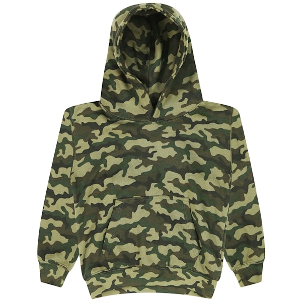 AWDis Barn/Barn Camo Hoodie 3-4 År Grön Camo Green Camo 3-4 Years