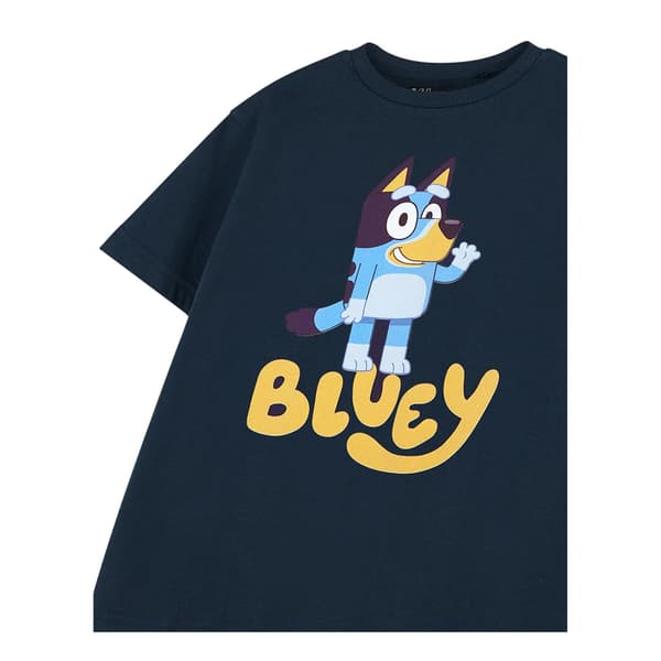 Bluey T-shirt i bomull för barn 2-3 år marinblå Navy 2-3 Years
