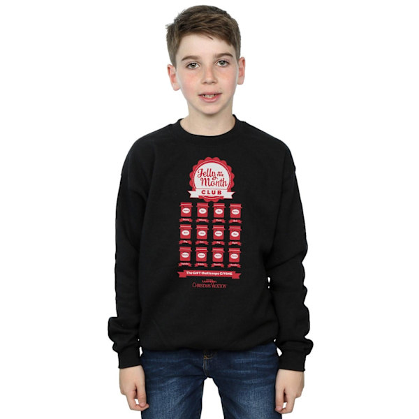 National Lampoon's Christmas Vacation Boys Jelly Club Sweatshirt Black 9-11 Years