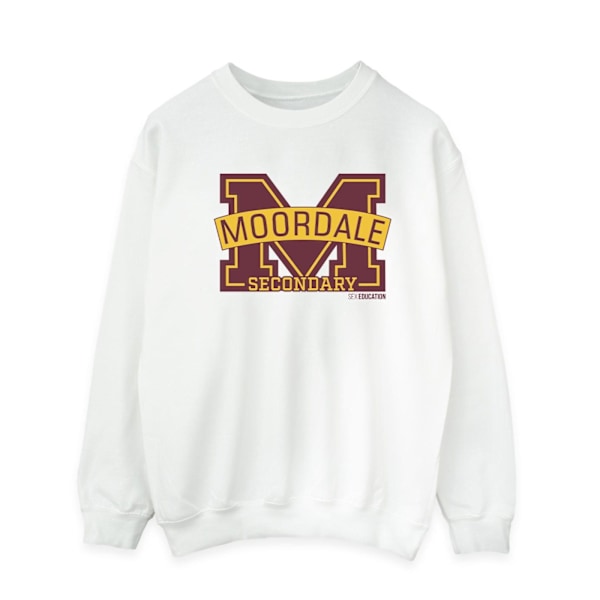 Netflix Mens Sex Education Moordale M Logo 2 Sweatshirt XXL Vit White XXL