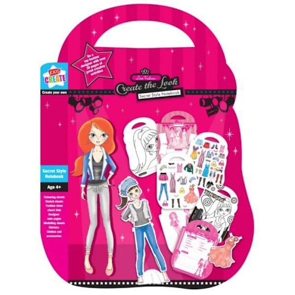 Kids Create Handväska Anteckningsbok One Size Rosa Pink One Size
