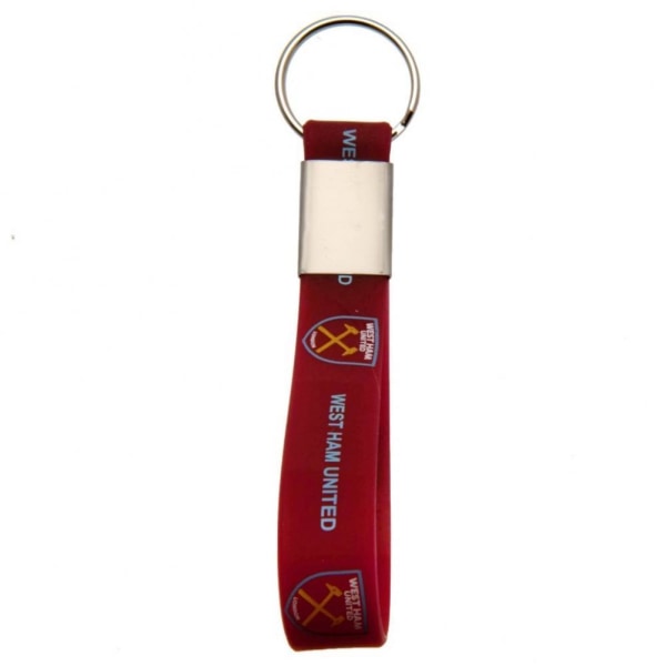 West Ham United FC Silikonnyckelring One Size Röd Red One Size