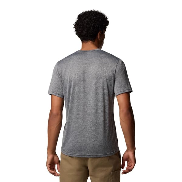 Columbia Herr Hike Tech Trail Performance T-shirt M Black Heath Black Heather M