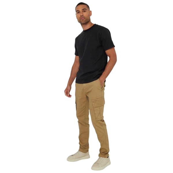 Threadbare Herrar Texturerad Rundhalsad Normal T-shirt L Svart Black L