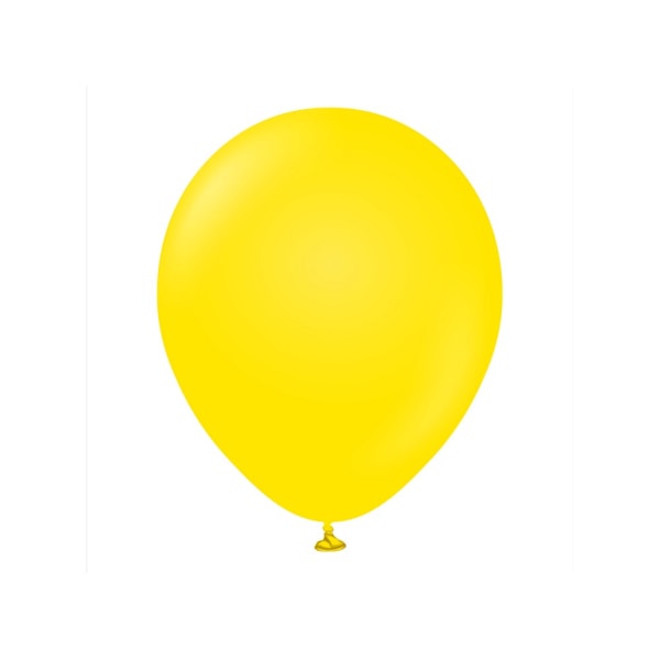 Kalisan Latex Standardballonger (Pack med 100) One Size Gul Yellow One Size