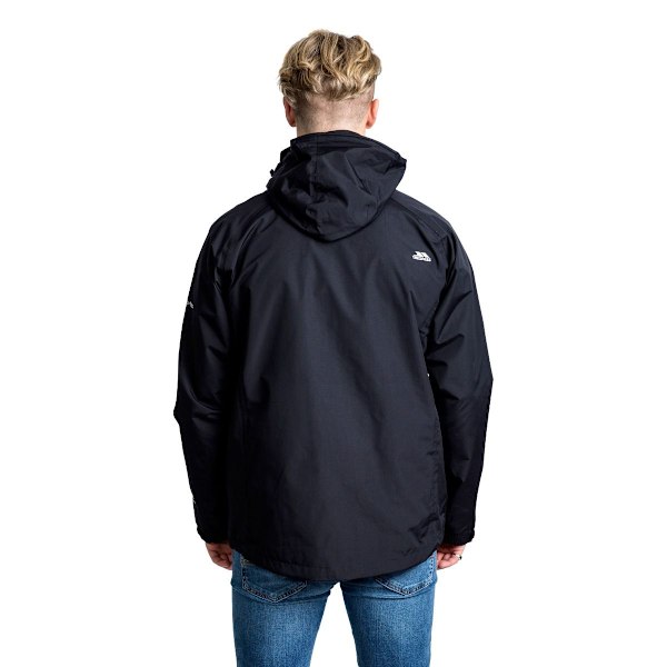 Trespass Mens Edwards II Vattentät Jacka XXS Svart Black XXS