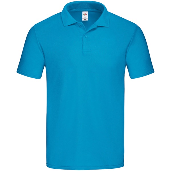 Fruit Of The Loom Original Pique Poloskjorta XL Azure för män Azure XL