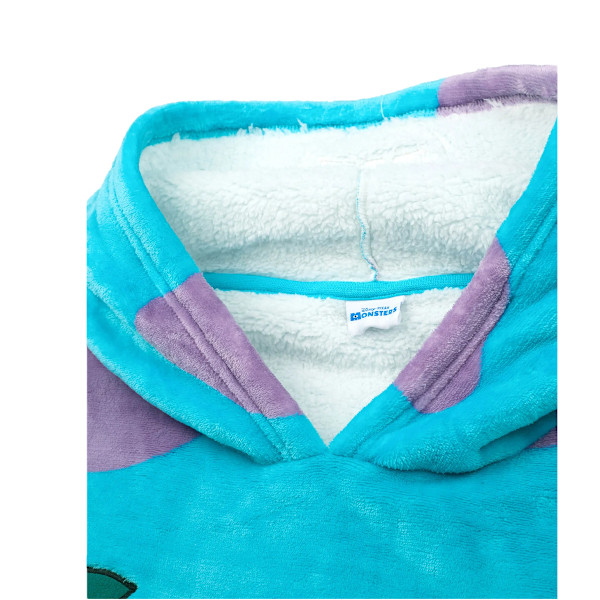 Monsters Inc Unisex Vuxen Sully Hoodie Filt One Size Blå Blue One Size