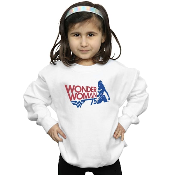 DC Comics Girls Wonder Woman Seventy Five Sweatshirt 7-8 år White 7-8 Years