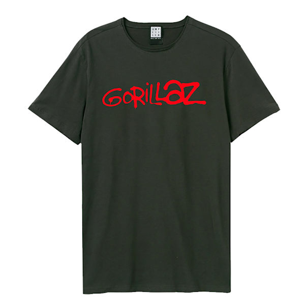Amplified Unisex Vuxen Gorillaz Logotyp T-shirt XL Svart Black XL