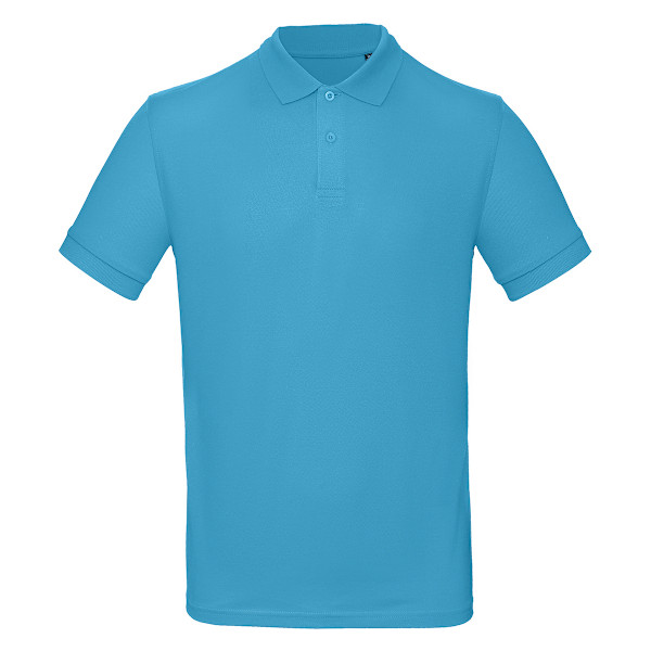 B&C Collection Inspire Polotröja för män S Mycket turkos Very Turquoise S