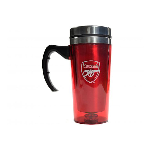 Arsenal FC Officiell Fotbollsresetermos En Storlek Röd/Silver Red/Silver One Size