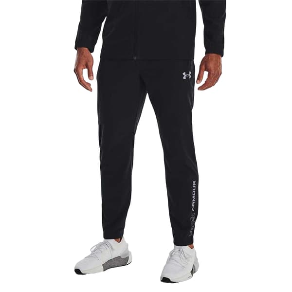 Under Armour Vävda Joggingbyxor för Män S Svart Black S