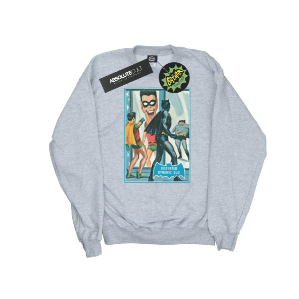 DC Comics Boys Batman TV Series Dynamic Duo Sweatshirt 9-11 Ja Sports Grey 9-11 Years