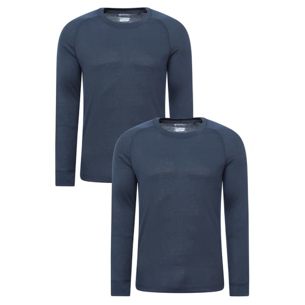 Mountain Warehouse Talus Underställströja för män (2-pack) M Svart Black M