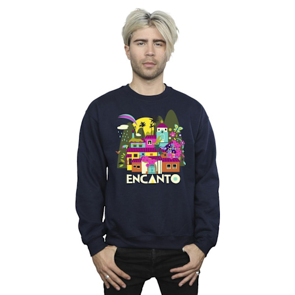 Disney Herr Encanto Många Hus Sweatshirt L Marinblå Navy Blue L