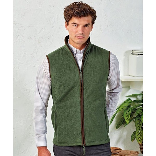 Premier Artisan Fleece Gilet M Moss Green/Brown Moss Green/Brown M