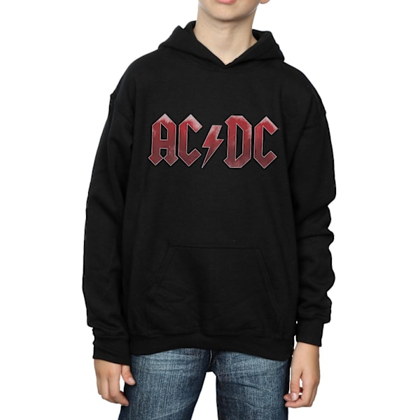 AC/DC Pojkar Röd Ice Logo Hoodie 7-8 År Svart Black 7-8 Years