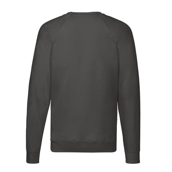 Fruit of the Loom Lätt Raglan Tröja för Herr M Ljus Grafit Light Graphite M