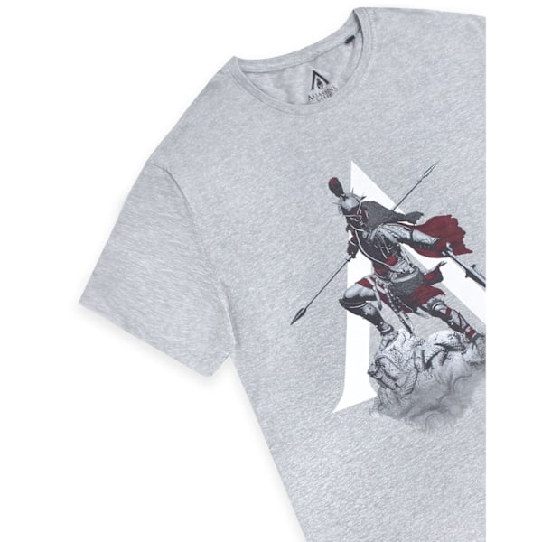 Assassins Creed Odyssey Herr The Knight T-Shirt M Grå Grey M