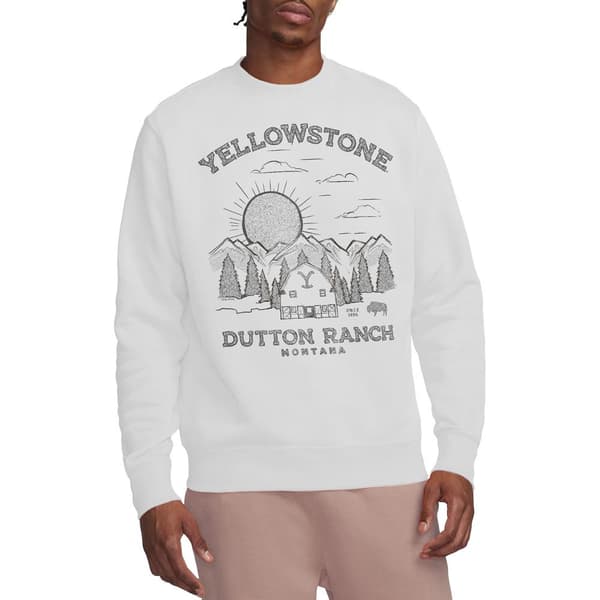 Yellowstone Unisex Vuxen Dutton Ranch Sunrise Tröja M Vit White M