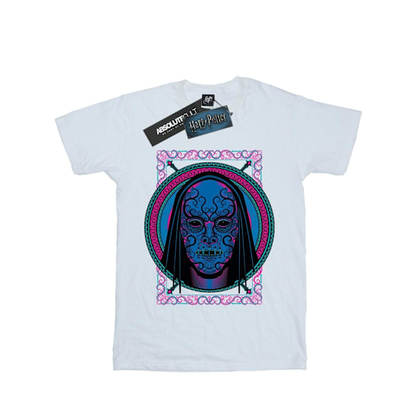 Harry Potter Dam/Kvinnor Neon Dödsätare Mask Bomull Pojkvän White M