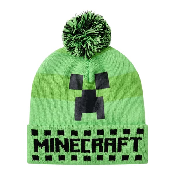 Minecraft Pojkar Creeper Mössa, Handskar och Halsduk Set (3-pack) One Size Green One Size