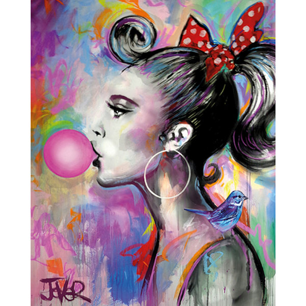 Loui Jover Bubble Girl I Poster 50cm x 40cm Multifärgad Multicoloured 50cm x 40cm