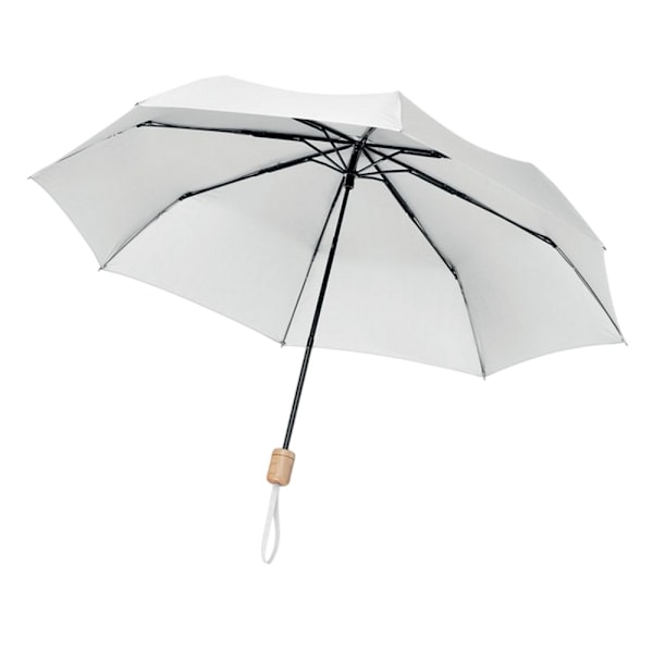 MidOcean Tralee RPET Hopfällbart Paraply One Size Vit White One Size