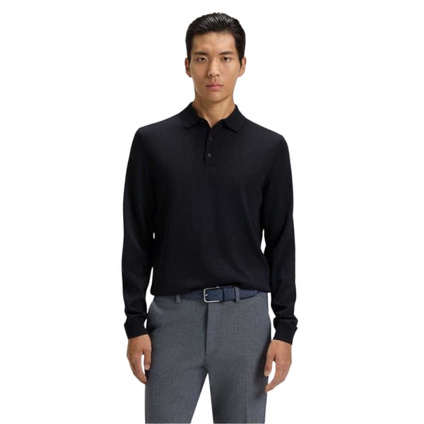 Boss Herr Lanciomne Långärmad Pikétröja S Mörkblå Dark Blue S