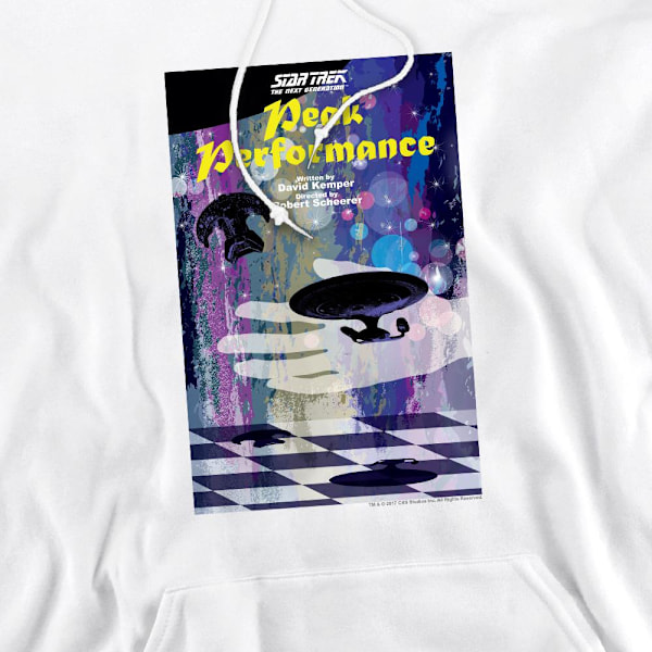 Star Trek Herr The Next Generation Säsong 2 Avsnitt 21 Hoodie S White S