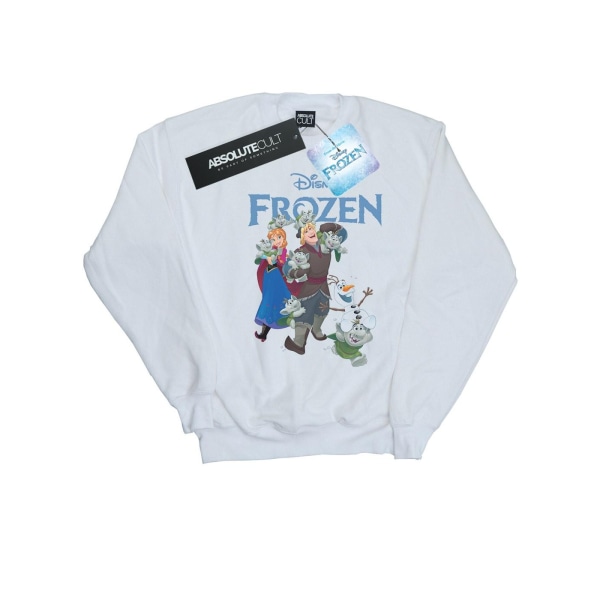 Disney Mens Frozen Happy Trolls Sweatshirt S Vit White S