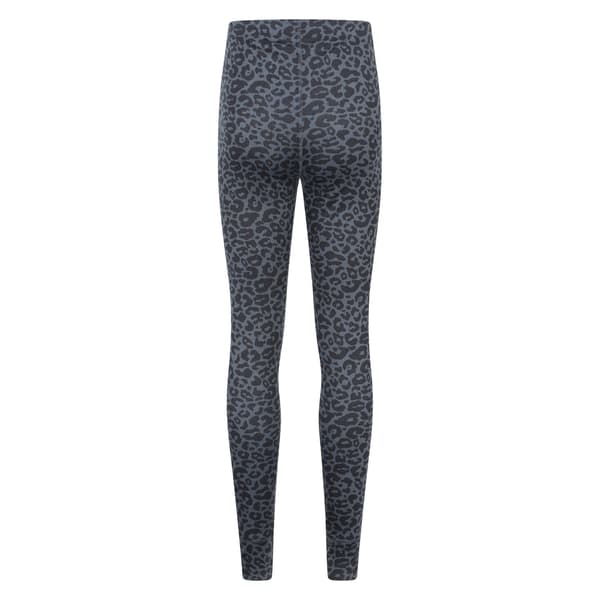 Mountain Warehouse Dam/Dam Talus Leopardtryck Termiska Leggings Grey 10 UK