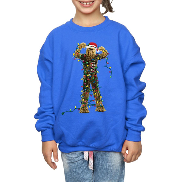 Star Wars Chewbacca Jultröja för flickor, 7-8 år Royal Blue 7-8 Years