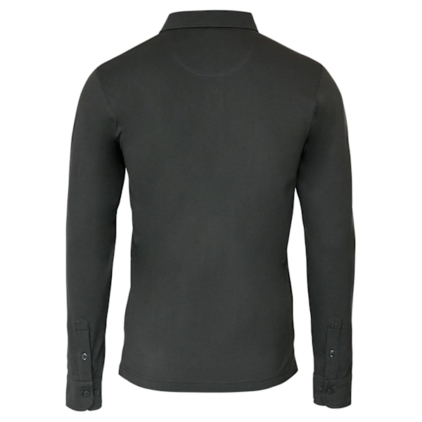 Nimbus herr Carlington Deluxe långärmad poloskjorta XL Charcoa Charcoal XL