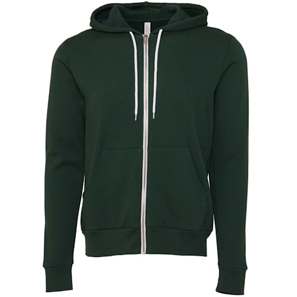 Bella + Canvas Unisex Full Zip Hoodie XXL Forest Green Forest Green XXL