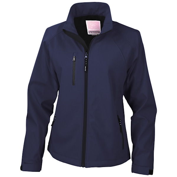 Result Dam/Dam Soft Shell Jacka 10 UK Marinblå Navy 10 UK