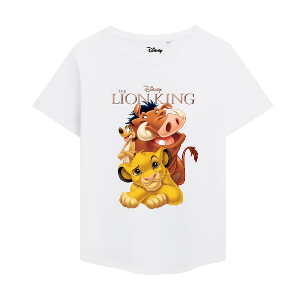 The Lion King 3D Art T-shirt för kvinnor/damer M Vit White M