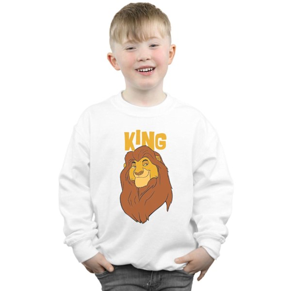 Disney Boys The Lion King Mufasa King Sweatshirt 5-6 år Vit White 5-6 Years