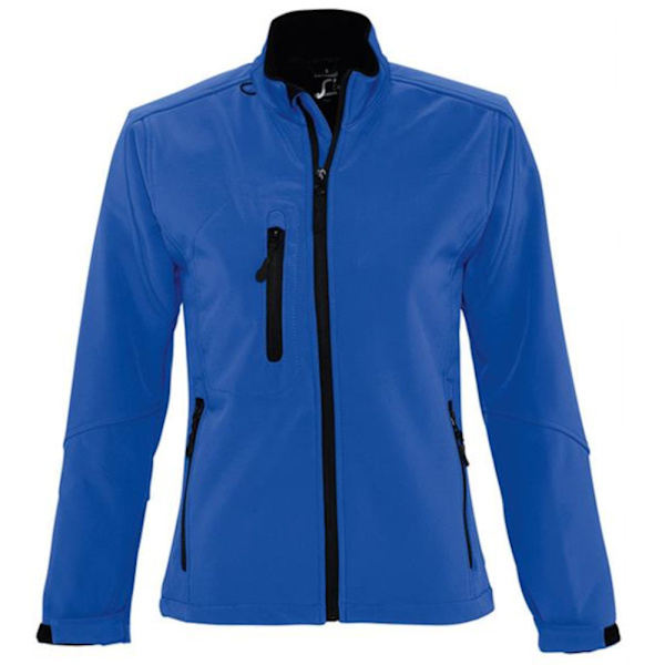 SOLS Dam/Dam Roxy Soft Shell Jacka (Andningsbar, Vindtät Och Vattenavvisande) Royal Blue L