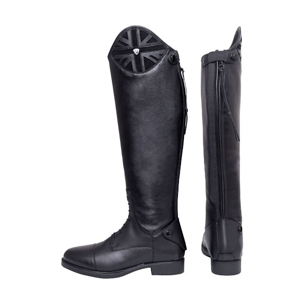 HyLAND Barn/Barn Suede Långa Ridstövlar 1 UK Svart Black 1 UK