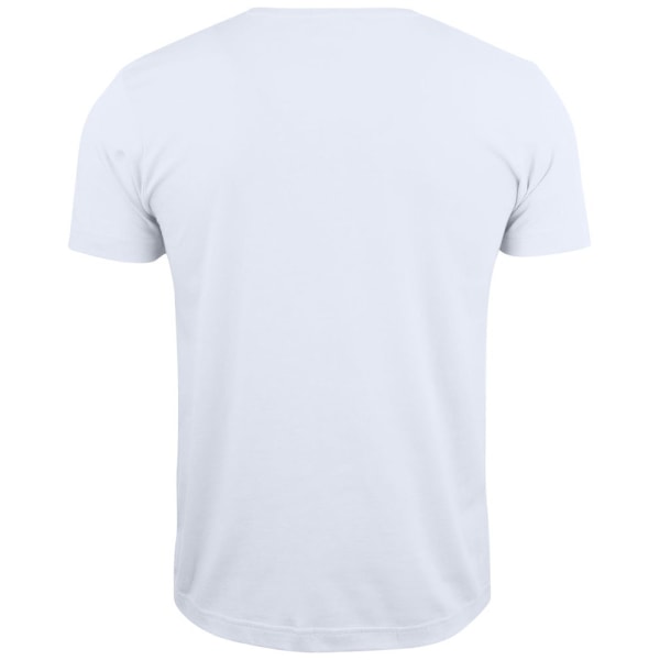 Clique Unisex Vuxen Basic Stickad V-ringad T-shirt M Vit White M
